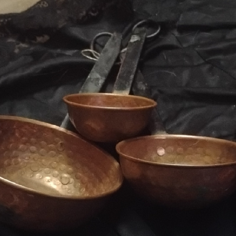 Elegant Brown Hammered Kitchen Tools